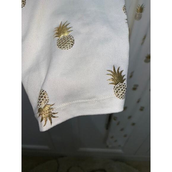 Simply Southern Girl's Ivory Pineapple Casual Soft Pajama Lounge pants‎ - Picture 4 of 5